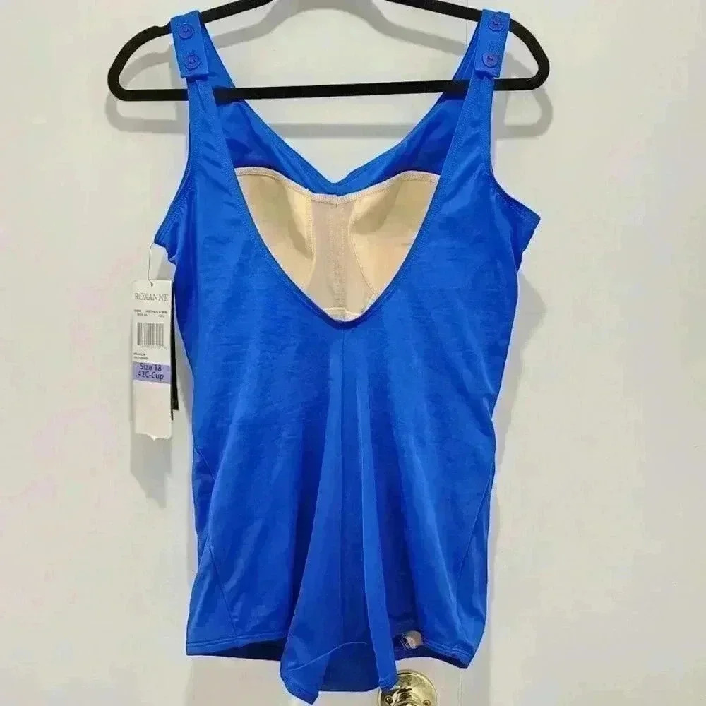 NWT Roxanne Bra Sized One Piece Swimsuit Size 18 42C Royal Blue - Picture 4 of 6